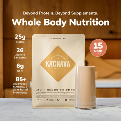 Ka’Chava Whole Body Meal Shake with Probiotics  Digestive Enzymes Gluten  Dairy Free