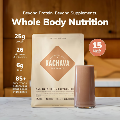 Ka’Chava Whole Body Meal Shake with Probiotics  Digestive Enzymes Gluten  Dairy Free